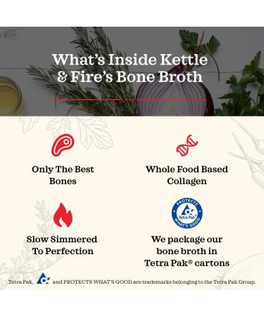 Kettle and Fire Broccoli Cheddar Keto Soup 3 Pack - Paleo & Keto Friendly, Gluten Free, High Protein & Collagen - 16.9 Oz x3 - Buy Online on GoSupps.com