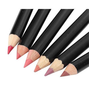6pcs Long Lasting Lip Liner Set 02 | Waterproof Matte Lip Pencil Cosmetics for Women and Girls - Buy Online on GoSupps.com