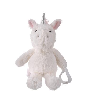 Little Love by NoJo Unicorn Shaped White and Pink Plush Pacifier Buddy