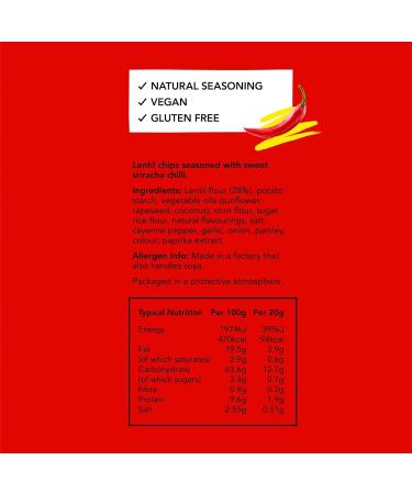 Properchips Sriracha Chilli 20g Bags (24x20g) - Buy Online on GoSupps.com