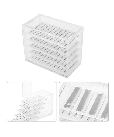 Premium 5-Layer Eyelash Storage Box | Clear False Eyelash Organizer & Makeup Display for Extensions - Buy Online on GoSupps.com