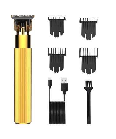 Surker Hair Clippers for Men Electric Pro Li T-Blade Trimmer Cordless Rechargeable(Gold)