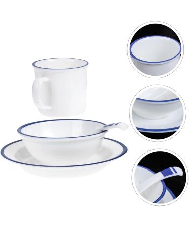 1 Set Bowls Serving Bowl Soup Rice Food Restaurant Kitchen Plate Cup Melamine Table Dinnerware and - Buy Online on GoSupps.com