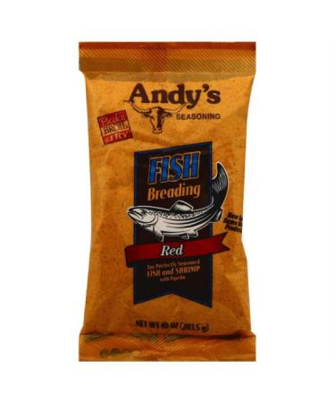 Andy's Breading Fish Red, 10 oz 10 Ounce (Pack of 1)