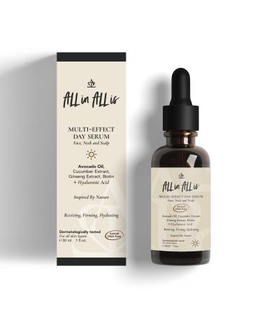 | Multi-effect Day Serums For Skin Care | Revitalizing Plumping Antiaging and Moisturizer Face Serum with Hyaluronic Acid Ginseng Avacado oil (Vitamin A+C+E) Cucumber Extract | 1oz