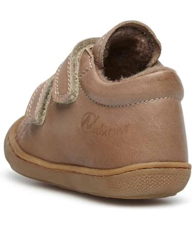 Naturino Cocoon VL Leather First Steps Shoes - Gold (Size 7.5 UK Child) - Buy Online on GoSupps.com