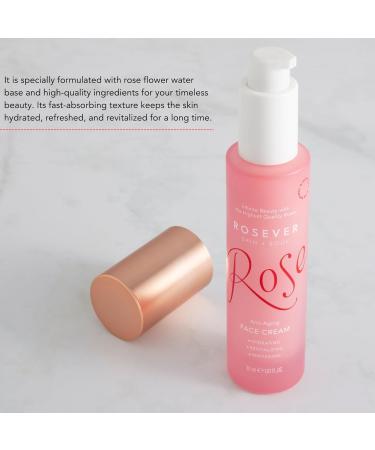 Rosever Skin Soul Face Cream with Rose Extract | Daily Moisturizer for Soft and Smooth Skin | Lightweight & Nourishing Formula 1 fl oz - Buy Online on GoSupps.com