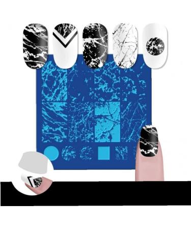Nail Stamping Plate Set - Leaf Design & Lines Theme | Nail Art Stencil for Perfect Manicure | International Shipping Available - Buy Online on GoSupps.com