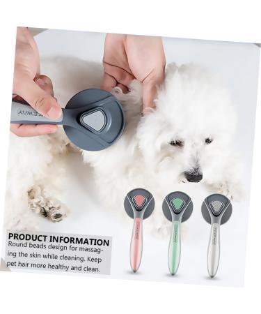 IPLUSMILE 3-Part Pet Grooming Brush Tool - Professional Cat Hair Remover & Massaging Comb for Smooth Undercoat | Brief Cleaning | 19.3x7.7x4.9cm - Buy Online on GoSupps.com