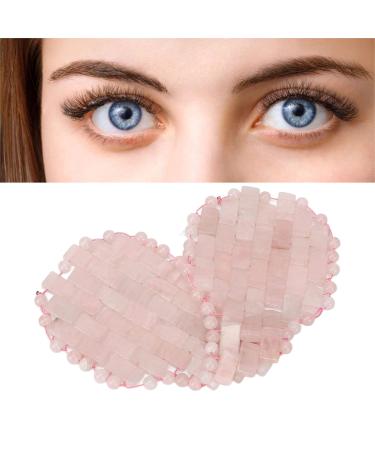 Verdant Touch Jadestone Eye Patch | Reusable Pink Facial Massage Eye Pads for Relaxation | International Shipping - Buy Online on GoSupps.com