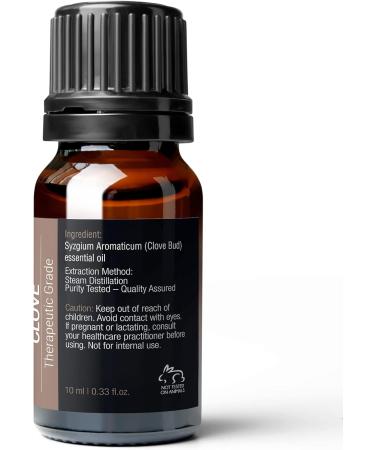 Pure Body Naturals Clove Bud Essential Oil 10ml - 100% Pure Therapeutic Grade for Aromatherapy & Natural Relief - Buy Online on GoSupps.com