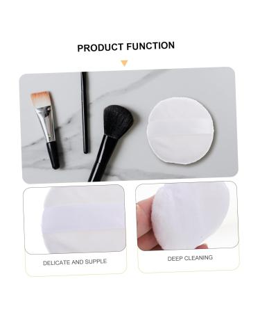 FRCOLOR 10 Pcs Round Cotton Powder Puffs | Soft Makeup Sponges for Face Cleansing & Foundation - International Shipping Available - Buy Online on GoSupps.com
