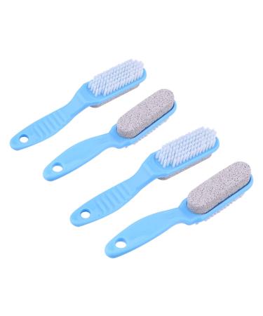 4 pieces double-sided pumice stone footstroots Foot care pedicure tool footboard for removing dead skin files grinding brush foot peeling file pp-wool frosted