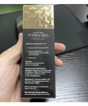 Irvy Gel Gold: Titan Man Original Gel for Men - Buy Online on GoSupps.com
