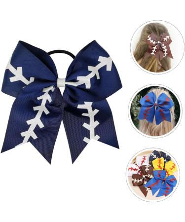 Beaupretty Softball Bow Hair Tie Hair Bands Softball Hair Ties Softball Bows for Team Girls Hair Ties Kids Hair Clips for Girls Hair Bows for Teens Ribbon Headgear Bow Tie Child - Buy Online on GoSupps.com