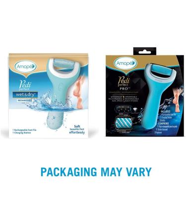 Amope Pedi Perfect Pro Wet & Dry Foot File - Rechargeable Callous Remover for Feet - Buy Online on GoSupps.com