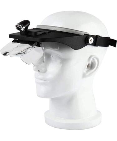 Lightweight Magnifying Glass Head-Mounted High-Definition Multi-Fold Magnifying Glass with an Led Light for Reading Mirror Repair Watch Tool Lofty Ambition - Buy Online on GoSupps.com