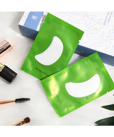 Lunamoon 50 Pairs Boat Shape Eye Pads for Eyelash Extensions - Green Under Eye Pads & Accessories - Buy Online on GoSupps.com