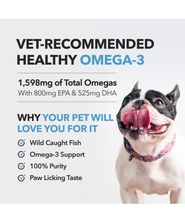 PETPAL - Pure Wild Caught Fish Oil for Dogs & Cats - All Natural Sustainably Caught Supports Joint Function Pet Immune & Heart Health Healthy Skin & Coat - Omega 3 6 9 Super Food (8oz / 240mL) - Buy Online on GoSupps.com