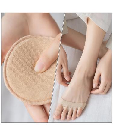 Healifty Cotton Five-Finger Invisible Socks - 4 Pairs Foot Pain Relief & Toe Protection Pads for Comfort - Buy Online on GoSupps.com