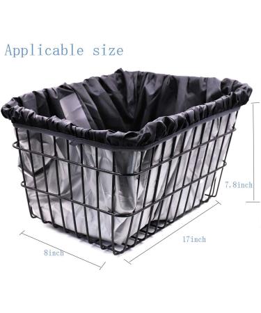 Hoobbii Waterproof Bike Basket Liner - Black 1 Pack - Rain Cover for Most Bicycle Baskets - Buy Online on GoSupps.com