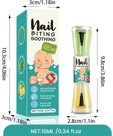 Anti-Bite Varnish | Anti-Chewing Nail Polish 10ml | Natural Bitter Liquid Moisturizing Habit Prevention Nails - Buy Online on GoSupps.com