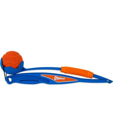 Chuckit! Fetch & Fold Dog Ball Launcher Set - Hands Free Rubber Fetch Toy for Dogs - Buy Online on GoSupps.com