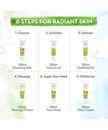 Ubtan Facial Kit with Turmeric & Saffron - Radiant Glowing Skin | 60g - International Shipping Available - Buy Online on GoSupps.com