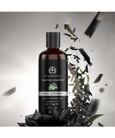 Activated Charcoal Shampoo for Men - Sulfate Free Peppermint & Clove - The Man Company - 8.4 Fl Oz - Buy Online on GoSupps.com