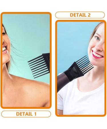 Healeved Blow Dryer Comb Attachment 5pcs Blow Dryer Pick Attachment Hairdressing Wind Blow Cover Comb Attachment Nozzle Hair Dryer Drying Flat Nozzle Styling Tool - Buy Online on GoSupps.com