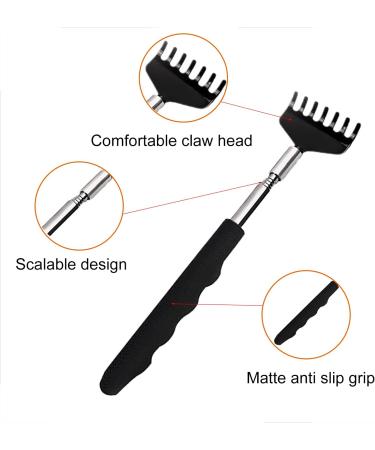 Lamkrtlp Portable Stainless Steel Back Scratcher - Telescopic Massager for Home Travel & Office (20-68 cm) | International Shipping - Buy Online on GoSupps.com