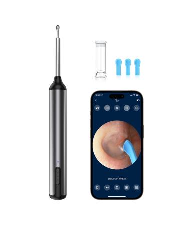 DCLIKRE Deep Ear Wax Removal Tool Camera  Ear Cleaner Kit with Camera and Light  Ear Scope Otoscope with Light  Wireless WiFi Visible Ear Care Pickers/Spoon/Scoops/Curette for iPhone  iPad  Android