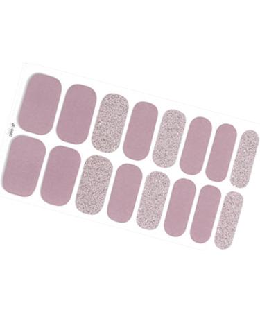 MagiDeal 16 Pieces Cured Gel Nail Strips Gel Nail Stickers with Nail File Nail Patches Semi Cured Gel Nail Wraps Patch for Girls Gifts Style D - Buy Online on GoSupps.com