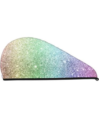Super Absorbent Glitter Microfiber Hair Towel Wrap - Quick Dry Coral Velvet Cap for All Hair Types - Buy Online on GoSupps.com