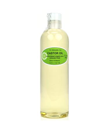 Dr Adorable - 12 Oz - Premium Castor Oil - 100% Pure Natural Organic Cold Pressed Virgin