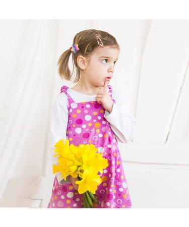 Avodova 8 Pairs Elastic Hair Ties for Girls | Glitter Fabric Ponytail Bands - Perfect for Toddlers & Children - Buy Online on GoSupps.com