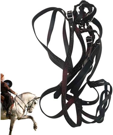 Small Horse Halter | Heavy Duty Chin and Throat Snap Halter Horse - Colorful Comfortable Padded Nylon Horse Halter for Equestrian Training Horse Care Black - Buy Online on GoSupps.com