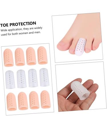 6 Pairs Silicone Toe Protector Cushion - Foot Splitter and Toe Caps Assorted Color - 4.3x1.7cm - Buy Online on GoSupps.com