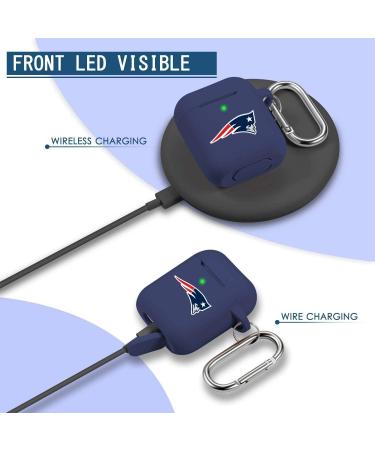 Soccer Fans Team Color Silicone Headphone Cover for Patriots 1/2 - LED Charging Light, Ideal for Patriots Fans - Buy Online on GoSupps.com