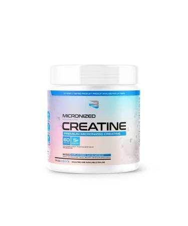 Believe Micronized Creatine - Premium Micronized Creatine Monohydrate Increased Absorption Rates 5 Grams Micronized Creatine Monohydrate Per Scoop (60s) 60 Servings (Pack of 1)