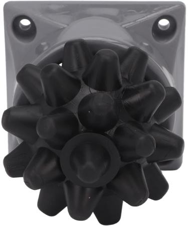 Verdant Touch Manual Massage Ball - Spiky Suction Massage Ball for Yoga & Fitness | Fascia Relief & Recovery - Black - Buy Online on GoSupps.com