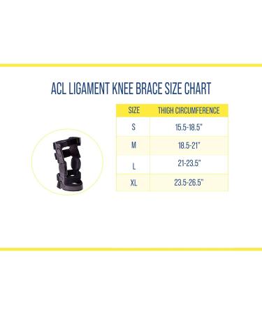 Brace Direct Ligament Knee Brace for Pain Relief | Dual Hinged Support for ACL PCL LCL MCL & Arthritis - Men & Women M - Right - Buy Online on GoSupps.com