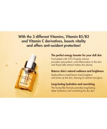 Dr.Ceuracle Royal Vita Propolis 33 Ampoule (30ml / 1.01 fl. oz.) - Ultimate Glow and Nourish Vitamin Serum for Radiant Skin Formulated with Propolis and Royal Jelly Extract 1.01 Fl Oz (Pack of 1) - Buy Online on GoSupps.com