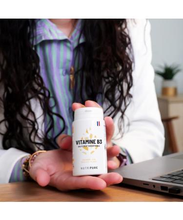 Nutripure | Vitamine B3 Niacinamide 54 mg | Haute Biodisponibilit Sans Flush | nergie Syst me Nerveux Peau & Muqueuses | Vegan Sans Gluten Sans OGM | 90 G lules (3 Mois) | Fabriqu en France - Buy Online on GoSupps.com