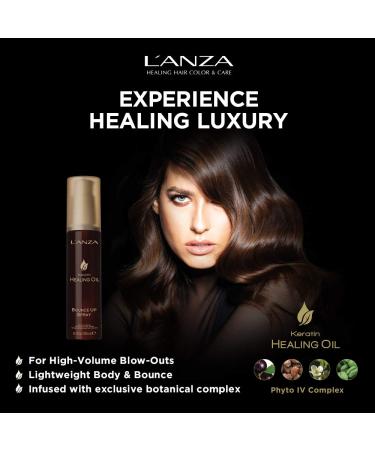 L'ANZA Keratin Healing Oil Bounce Up Hair Spray Boosts Volume and Shine With a Weightless Formula For an Extra Push of Plump Body & Bounce (6.1 Fl Oz) - Buy Online on GoSupps.com