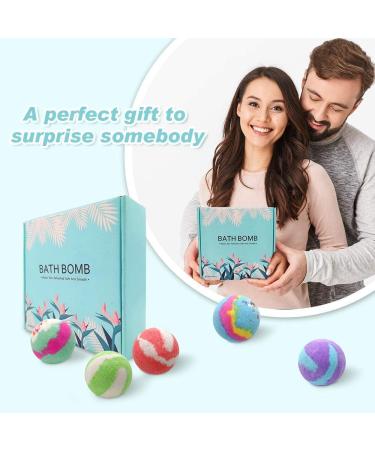 Bath Bombs Gift Set with Natural Essential Oils - 9PCS 3.6 Oz, Perfect for Bubble Bath & Home Spa - Moisturizing Skin, Best Christmas/Birthday/Holiday Gift for Mom, Girls, and Kids - Buy Online on GoSupps.com