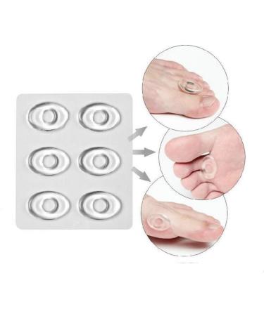 Buy 6 Sheets Clear Oval Gel Foot Eye Rings - Silicone Callus Cushion & Self-Adhesive Heel Stickers for Corn Pads & Toe Protection | International Shipping - Buy Online on GoSupps.com