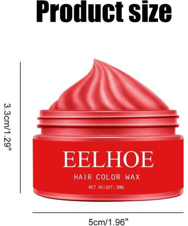 Hair Colour Wax Temporary Hair Dye Disposable Hair Dye Temporary Hair Colour Colour Hair Dye Wax Easy Washable Colour Change Hair Dye Temporary Hair Dye Wax for Men Women Party Cosplay Red - Buy Online on GoSupps.com
