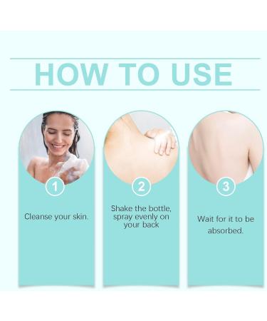 Hjatirace H rbal Back Care Spray Versatile Application 100 ml Travel Body Spray Skin Care Solution for the Whole Family Gentle Daily Use For Men Women Youth Family Teenagers - Buy Online on GoSupps.com