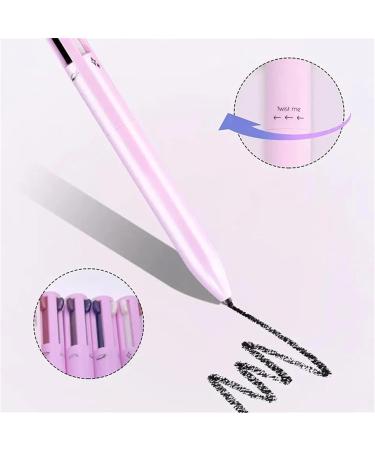 4-In-1-Make-Up-Stift Four-Color High-Gloss Lip Liner Eyeliner And Eyebrow Pencil Multi-Functional Makeup Pen Portable Makeup Pen Girls Makeup Gift (2 pcs) - Buy Online on GoSupps.com